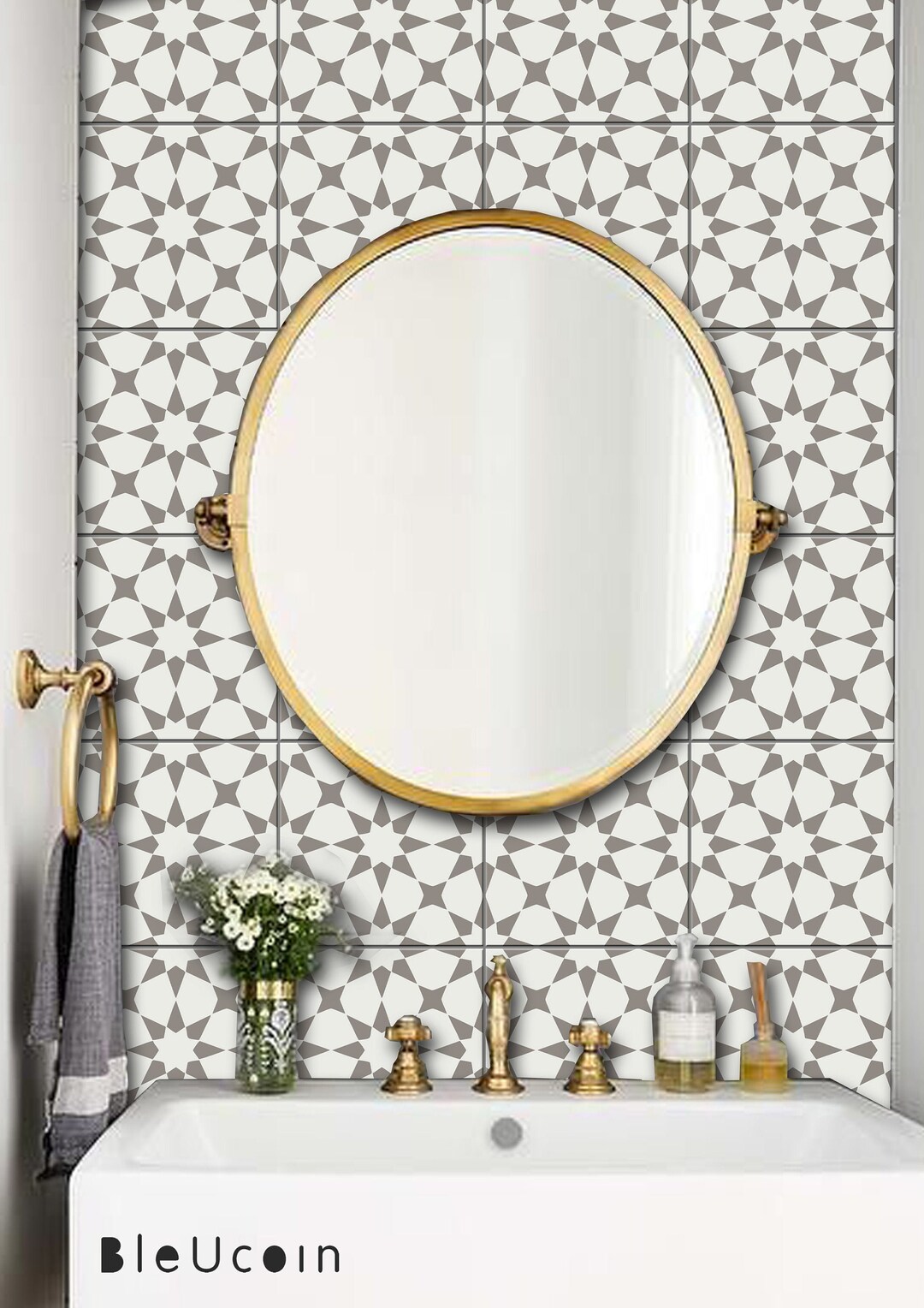 Pacific Dovetail Peel & Stick Tile Sticker Kitchen Bathroom Backsplash