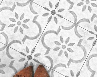Pinebluff Peel & Stick Floor Tile Sticker I Removable Anti-Slip Vinyl Decals for Kitchen, Bath, Home | DIY Renter-Friendly | Customizable