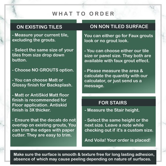 Block Printing Inspired Tile Wall Stairs Vinyl Stickers Etsy Canada