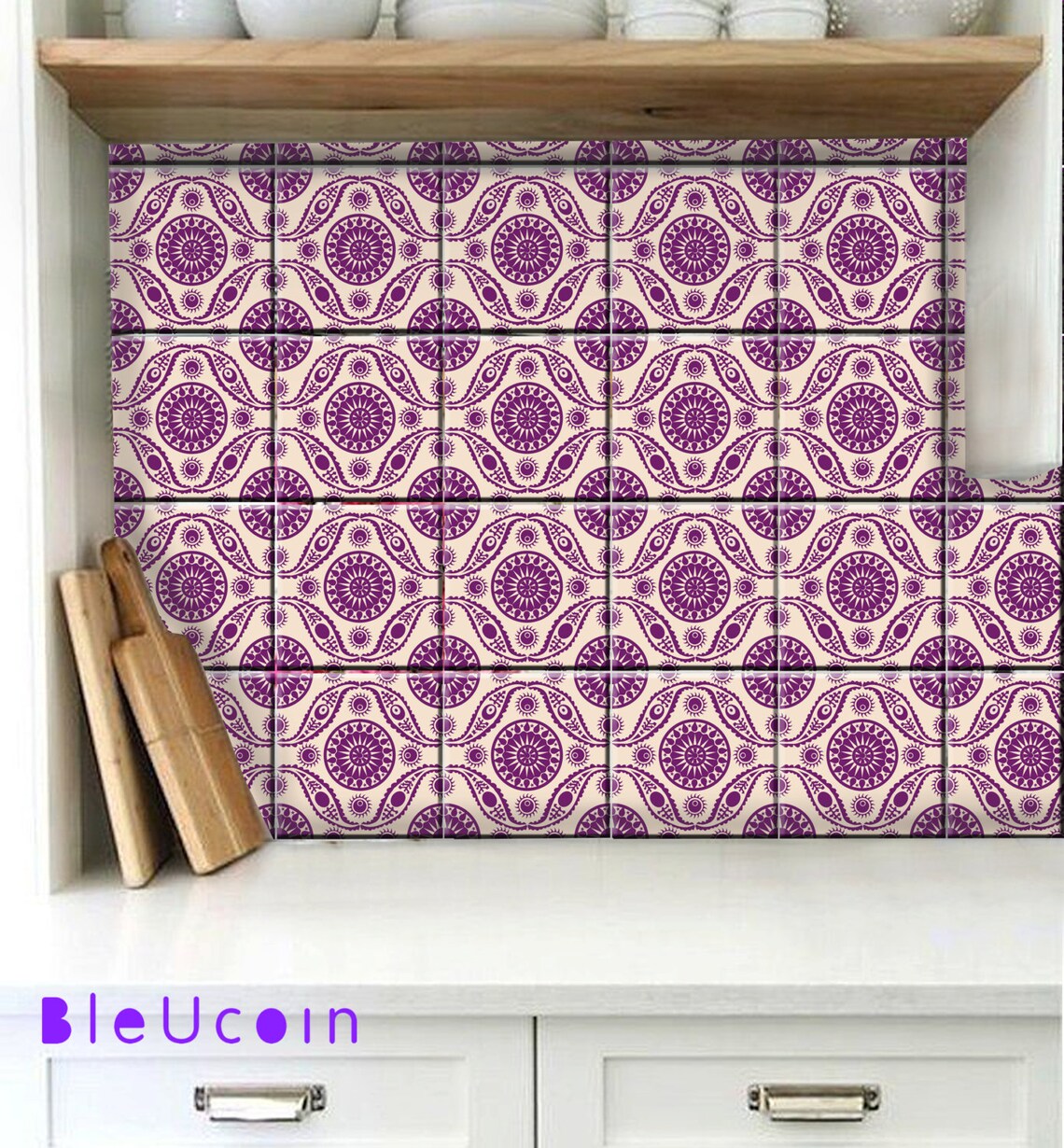 Tile/wall removable Tile decal for kitchen /bathroom/ floor Etsy