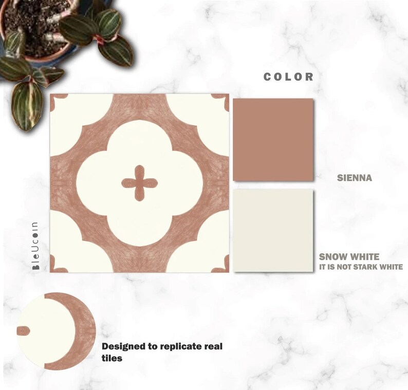 Milan Vinyl Floor Tile Stickers Floor Decalsremovable & Etsy