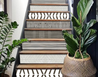 Hanover Grey Peel and Stick Stair Riser Vinyl Strip Self-Adhesive Removable  & Waterproof - Easy to Trim DIY Decor - Extra long 49" length