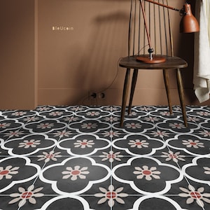 Pushkar Peel & Stick Floor Tile Sticker I Removable Anti-Slip Vinyl Decals for Kitchen, Bath, Home | DIY Renter-Friendly | Customizable