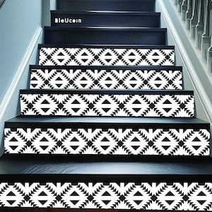 Stockholm Peel & Stick Stair Riser Decal–Extra Long 49&quot; | Water resistant Vinyl Strip | Self-Adhesive, Removable, DIY Stair | Easy to Trim