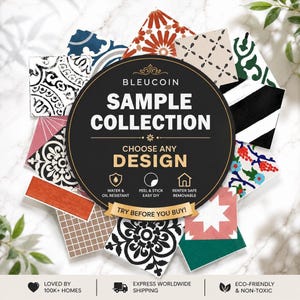 Peel and Stick Tile Sample – Choose Your Design, Size & Finish