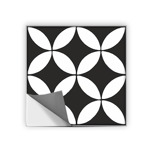 20 x 20 cm - 24 décalcomanies amovibles Barcelona pour revêtements de sol de cuisine et de salle de bains