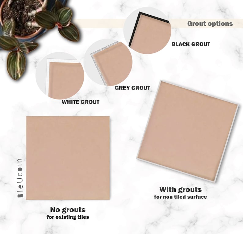 Blush Peel and Stick Tile Decal Kitchen Bathroom Wall Tile Etsy