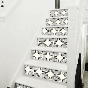 Naklejka Kawasaki Peel & Stick Stair Riser – Extra Long 49" | Wodoodporny pasek winylowy | Samoprzylepna, usuwalna, schody DIY | Łatwe do przycięcia