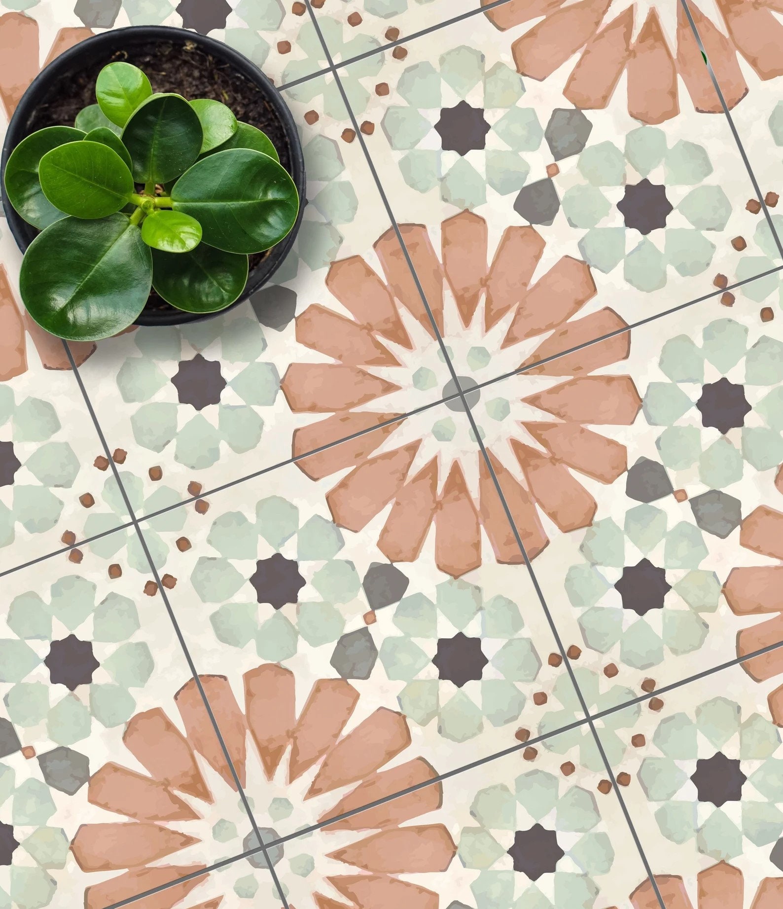 Ivora Vinyl Floor Tile Stickers Floor Decalsremovable & Etsy