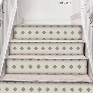 Amalfi Peel and Stick Stair Riser Vinyl Strip Self Adhesive Waterproof Easy to Trim Removable DIY Decor - Extra Long 49&quot; length