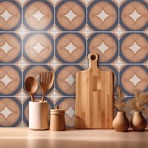 Capetown Rust Peel and Stick Tile Decal Kitchen Bathroom Backsplash Floor Stair Removable Decals, DIY Vinyl Renters Home Décor