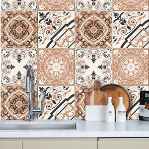 Bern Peel and Stick Tile Decal Kitchen Bathroom Backsplash Floor Stair Water Resistant Removable Decals, DIY Vinyl Renters Home Décor