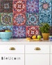 Turkish Bead Peel and Stick Tile Stickers Kitchen Bathroom Backsplash Floor Stair Waterproof Removable Decals, DIY Vinyl Renters Home Décor 
