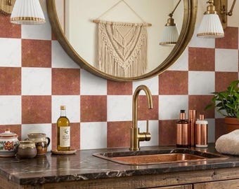 Tile Wall Stair Floor Self Adhesive Vinyl Stickers, Kitchen Bathroom Backsplash Carrelage Decal, Peel & Stick Home Decor