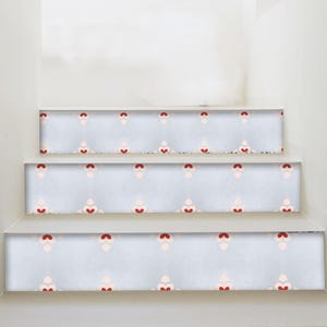 Jodhpur Peel & Stick Stair Riser Decal–Extra Long 49&quot; | Water resistant Vinyl Strip | Self-Adhesive, Removable, DIY Stair | Easy to Trim