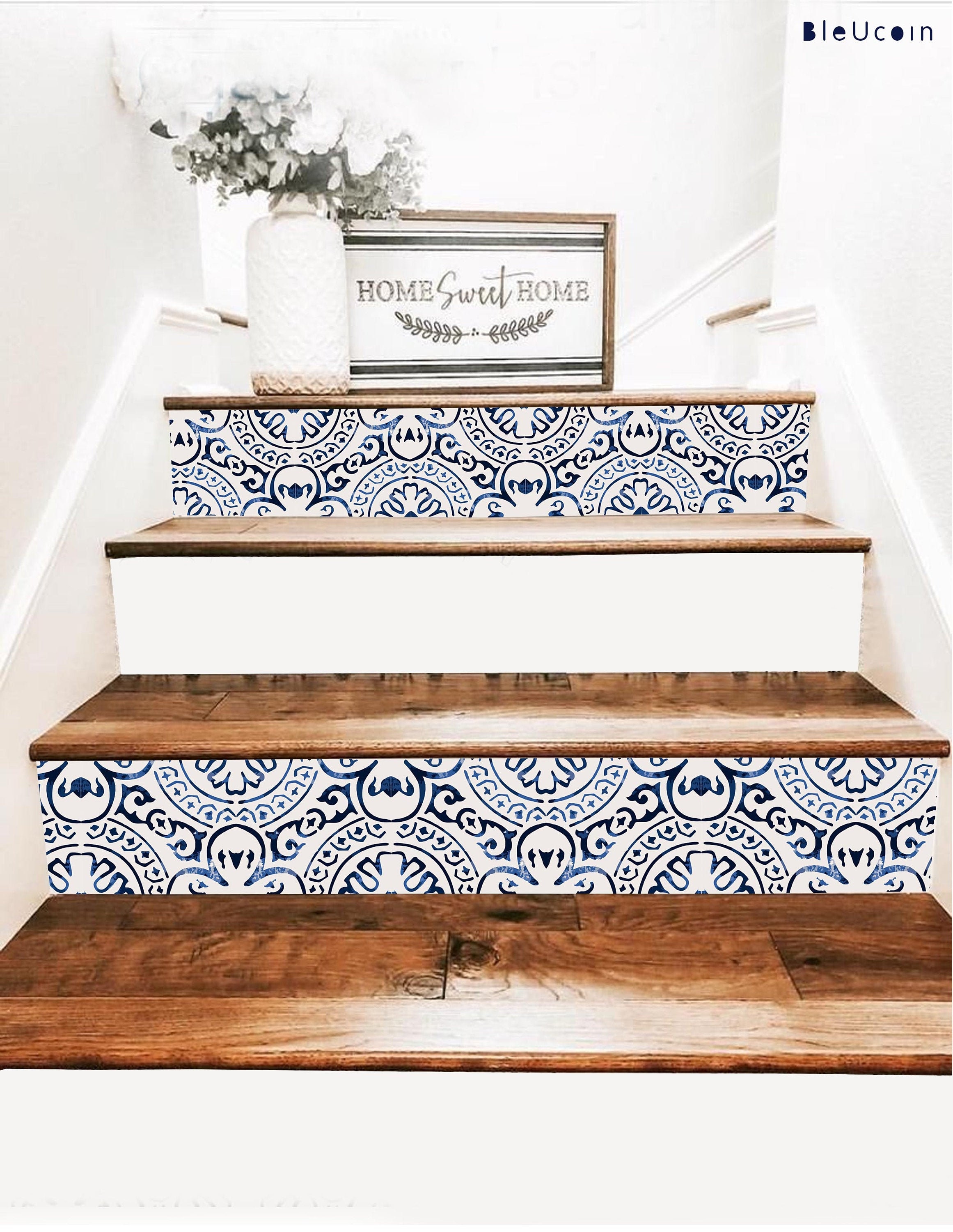 Amalfi Ink Peel and Stick Stair Riser Vinyl Strip Self Etsy