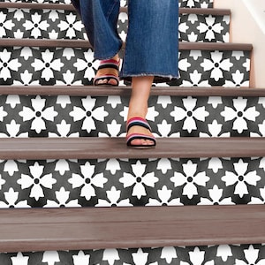 Bratislava Peel & Stick Treppenstufenaufkleber – Extra lang 49&quot; | Wasserfester Vinylstreifen | Selbstklebend, entfernbar, DIY-Treppe | Einfa