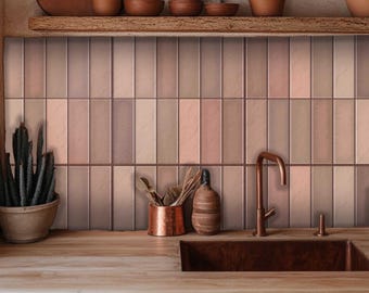 Edinburgh Baked Peel & Stick Tile Decal Kitchen Bath Backsplash Wall Tile Floor Removable Waterproof Stickers for Renters