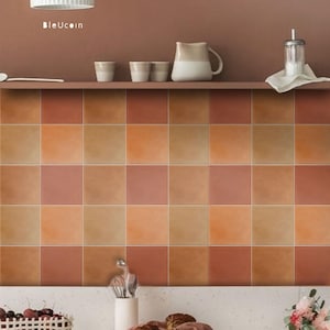 Classic Moroccan Tile/ Wall Kitchen / Bathroom Backsplash Sticker, Removable Stair Riser Peel & Stick Vinyl Decal for Rents