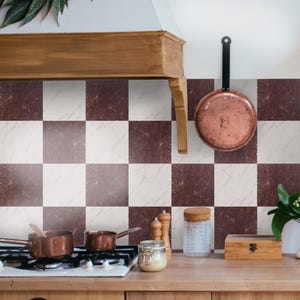 Tile Wall Stair Floor Self Adhesive Vinyl Stickers, Kitchen Bathroom Backsplash Carrelage Decal, Peel & Stick Home Decor