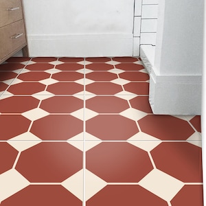 Chili Peel & Stick Vloertegel Sticker I Verwijderbare Antislip Vinyl Decals voor Keuken, Badkamer, Huis | DIY Geschikt voor Huurders | Aanpa