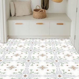 Cuba Peel & Stick Floor Tile Sticker I Removable Anti-Slip Vinyl Decals for Kitchen, Bath, Home | DIY Renter-Friendly | Customizable