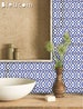 Dutch Blue Peel &Stick Tile Stickers  Kitchen Bathroom Backsplash Floor Stair Water Resistant Removable Decals,DIY Vinyl Renters Home Décor 