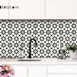 4&quot; x 4&quot; - 44 pcs Pacific Peel and Stick Tile Stickers Kitchen Bathroom Backsplash Floor Removable Decal