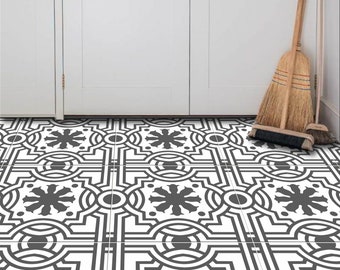 Santiago Vinyl Floor Tile Stickers | Floor Decals -Removable & Repositionable Anti-Slip finish option (500 microns)Perfect for Renter