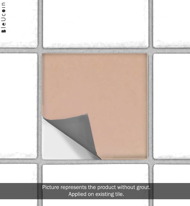 Blush Peel and Stick Tile Decal Kitchen Bathroom Wall Tile Etsy