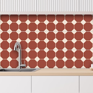 Chile Tile Wall Stair Floor Self Adhesive Vinyl Stickers, Kitchen Bathroom Backsplash Carrelage Decal, Peel & Stick Home Decor