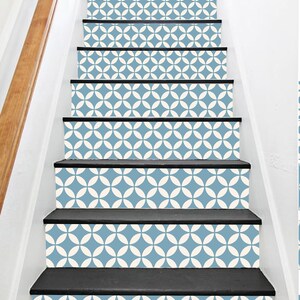 Barcelona teapot Peel & Stick Stair Riser Decal–Extra Long 49",Water resistant Vinyl Strip |Self-Adhesive, Removable, DIY Stair,Easy to Trim