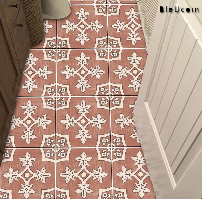Pozallo Vinyl Floor Tile Stickers Floor Decalsremovable & Etsy