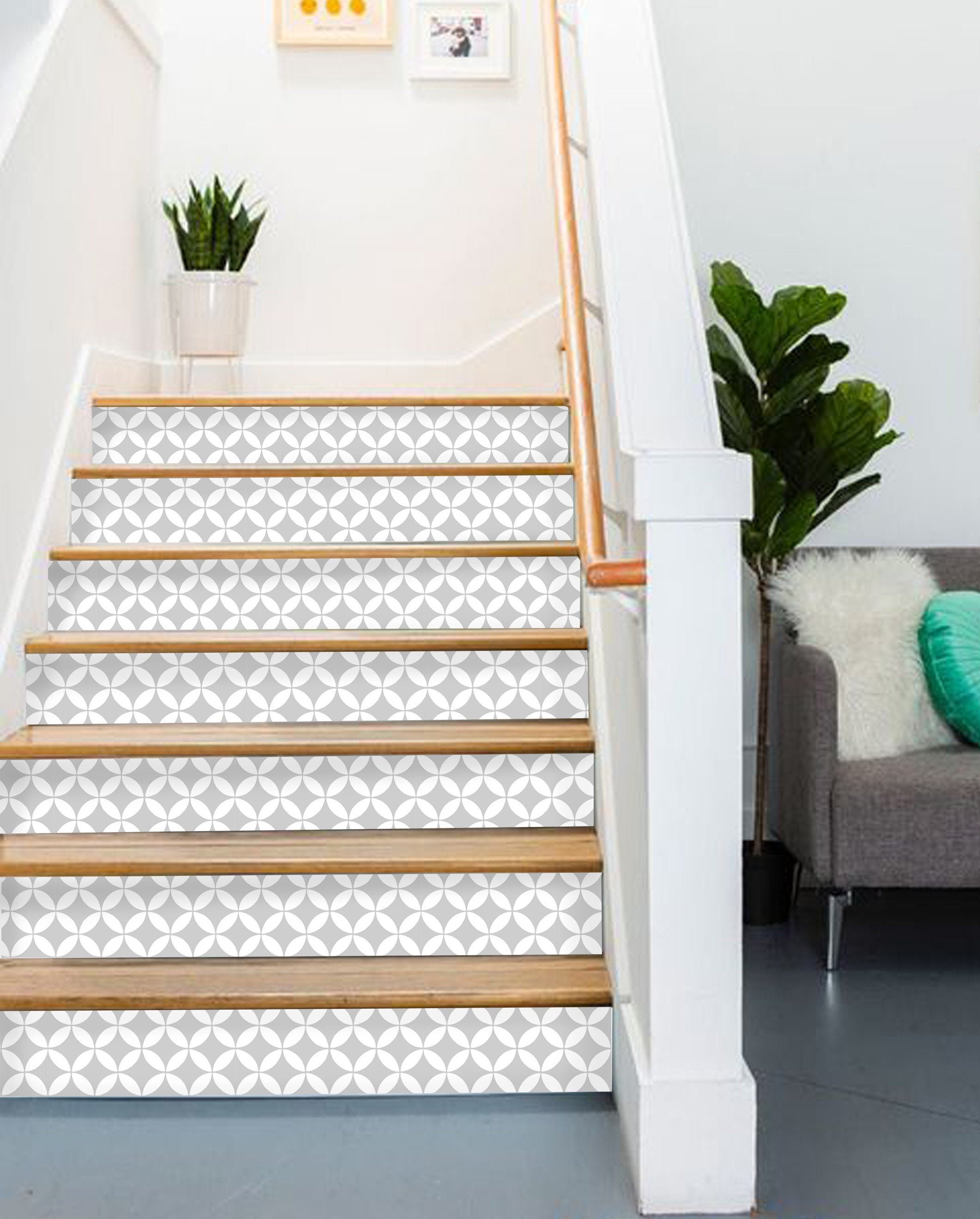 10 PeelandStick Stair Riser Decals To Spruce Up Your Staircase Stat   Rachael Ray Show