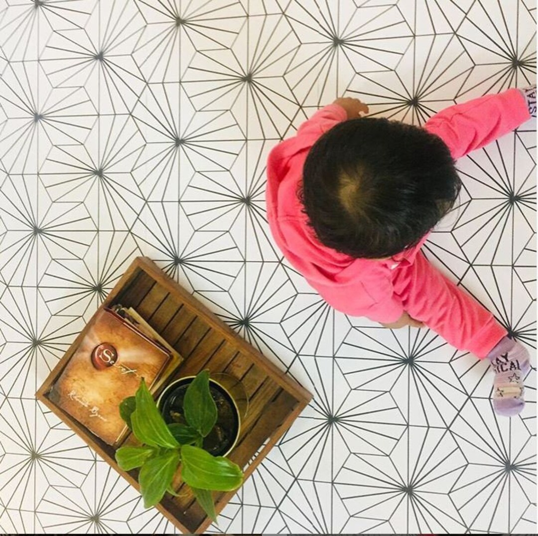 Kobe White Kitchen Bathroom Wall Floor Self Adhesive Vinyl Etsy