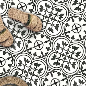 Paula Arabesque Peel and Stick Floor Tile Decals | Moroccan Mediterranean Vintage Décor