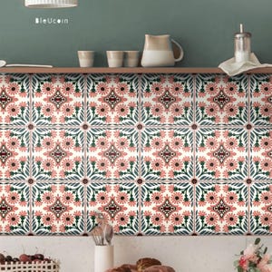 Verona Rough Tile Wall Stair Floor Self Adhesive Vinyl Stickers,Kitchen Bathroom Backsplash Carrelage Decal, Peel & Stick Home Decor