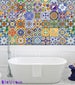 Spanish Mediterranean Peel & Stick Tile Stickers Kitchen Bathroom Backsplash Floor Stair Water Resistant Removable Decals, DIY Vinyl Renters 