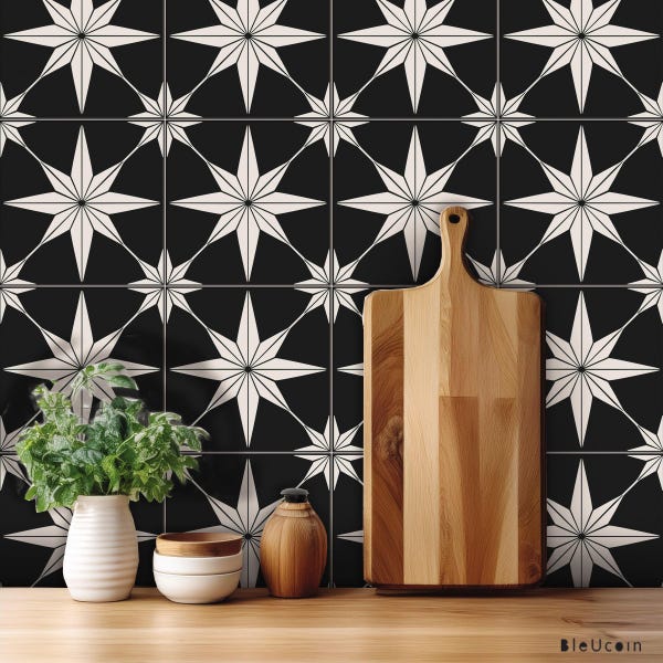 Positano Lignite Peel & Stick Tile Stickers Kitchen Bathroom Backsplash Floor Stair Water Resistant Removable Decals, DIYVinyl Renters Décor