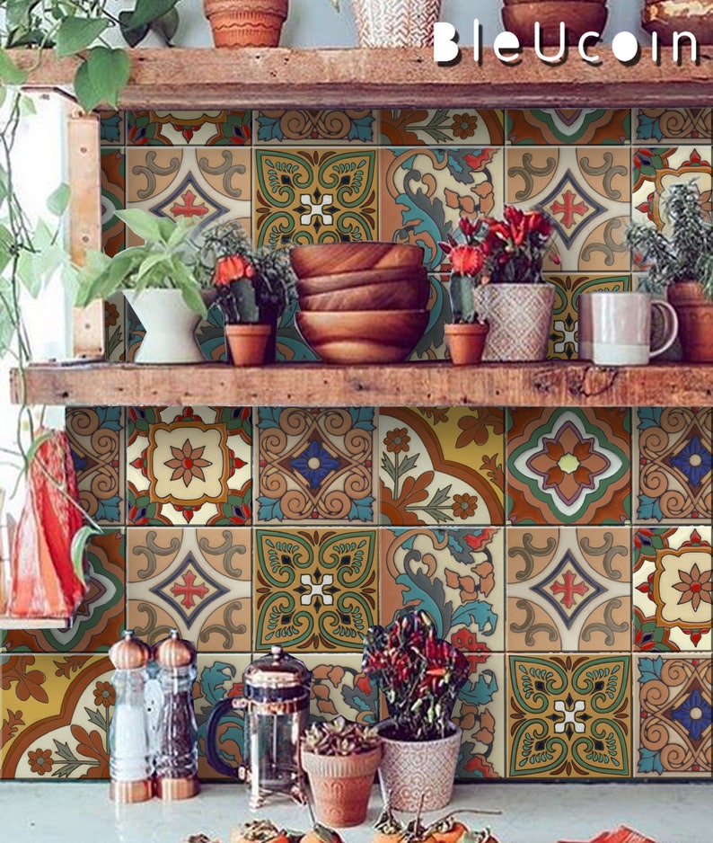 Mexican Terracotta Tile/Wall/Stair Stickers Removable Decal Etsy