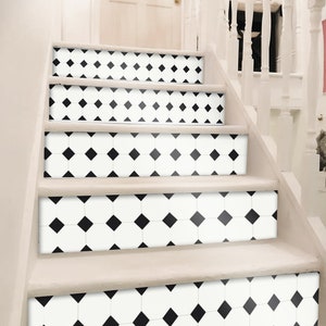 Warsaw Peel & Stick Stair Riser Decal–Extra Long 49" | Water resistant Vinyl Strip | Self-Adhesive, Removable, DIY Stair | Easy to Trim