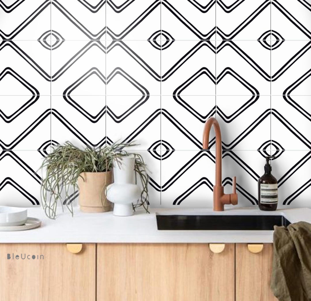 Linear Peel and Stick Tile Stickers Kitchen Bathroom Backsplash Floor ...