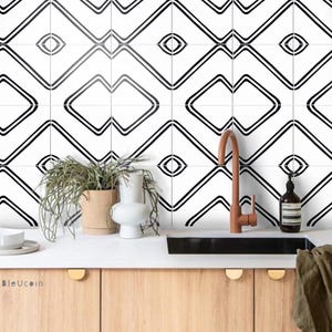 Linear Peel and Stick Tile Stickers Kitchen Bathroom Backsplash Floor Stair Water Resistant Removable Decals, DIY Vinyl Renters Home Décor
