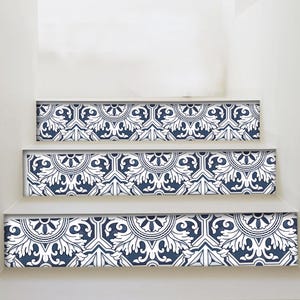 Porto Peel & Stick Stair Riser Decal–Extra Long 49&quot; | Water resistant Vinyl Strip | Self-Adhesive, Removable, DIY Stair | Easy to Trim