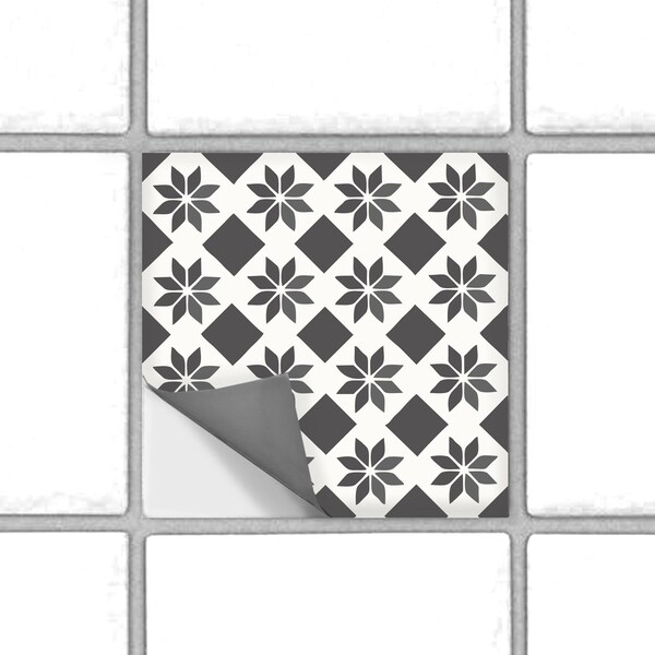 Peel and Stick Carrelage Tile Wall Stickers for Kitchen/Bathroom Backsplash , Stairs , Floor for Indoor & Outdoor