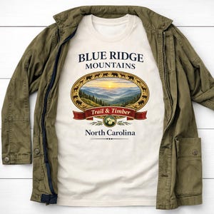 Camiseta de Blue Ridge, Carolina del Norte imagen 3