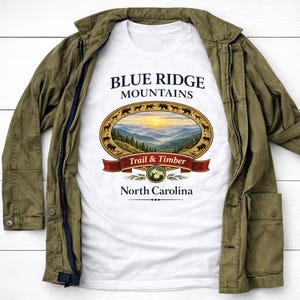 Camiseta de Blue Ridge, Carolina del Norte imagen 4