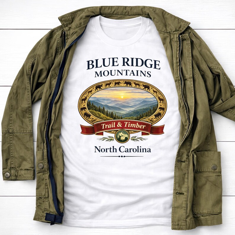 Camiseta de Blue Ridge, Carolina del Norte imagen 4