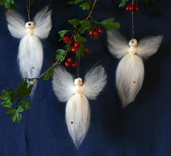 Waldorf Merino Wool Christmas Angels 10cm 4 Etsy
