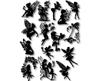 Die Cut Fairy Mix... Fairy Jars, scrapbooking, card decorating and so much more. #R-34